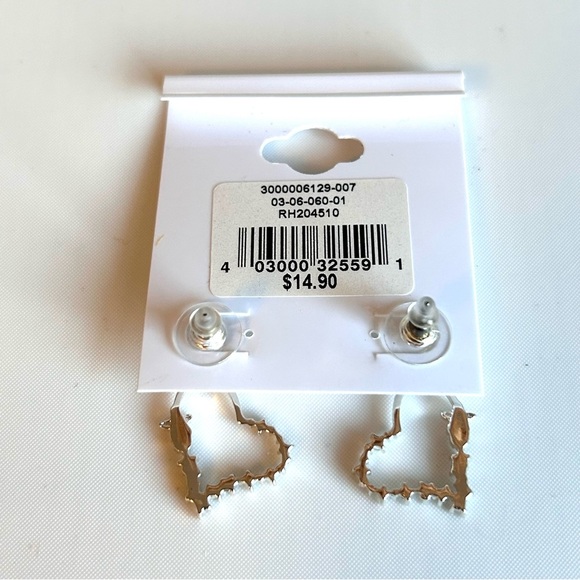 Silver Tone Earrings Lot of 13 Pierced Earrings - Picture 6 of 7